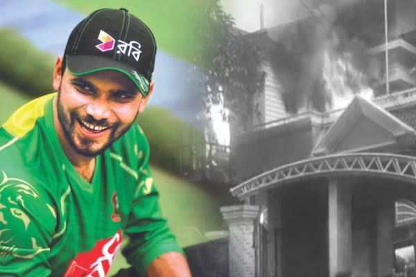 బంగ్లాదేశ్‌లో క్రికెటర్ ఇల్లు దగ్ధం: హింస కొనసాగుతోంది