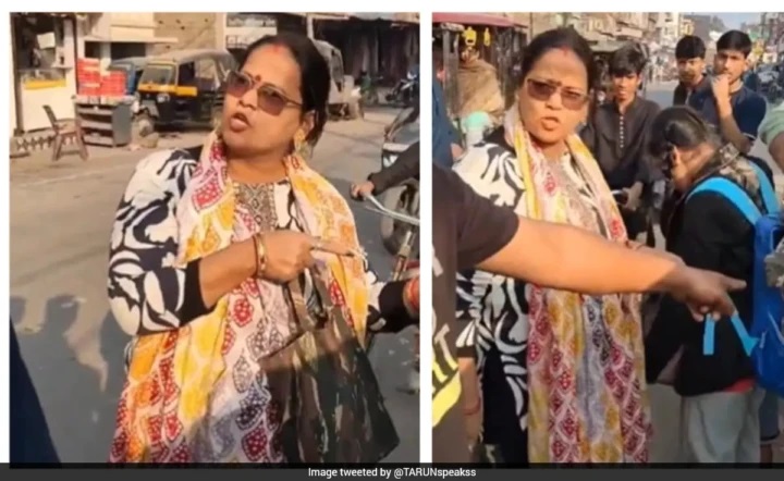 కెమెరాకు చిక్కిన దృశ్యం: కుమార్తె స్కూల్ బ్యాగులో ఇటుకలు నింపి మోయించిన తల్లి.. నడిరోడ్డుపై చెంపదెబ్బల వర్షం