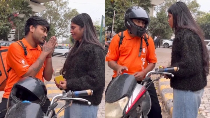 ఫుడ్ తీసుకువచ్చిన డెలివరీ బాయ్.. హెల్మెట్ తీయగానే కన్నీరు పెట్టుకున్న యువతి! అర్ధరాత్రి వెలుగులోకి వచ్చిన నిజం.. అంతర్జాలంలో వైరల్ అవుతున్న భావోద్వేగ పోస్ట్!!