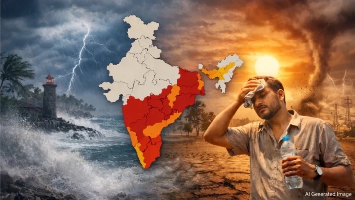 IMD రెయిన్ అలర్ట్: బంగాళాఖాతంలో ప్రమాదకర వ్యవస్థ! 9 రాష్ట్రాలకు వర్ష హెచ్చరిక, ఎండలు మరియు తుపానుల డబుల్ అటాక్