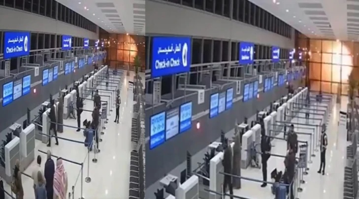 దుబాయ్ ఎయిర్‌పోర్ట్ టెర్మినల్‌పై పడ్డ క్షిపణి… భయంతో పరుగులు తీసిన ప్రయాణికులు; వణికిస్తున్న సి.సి.టి.వి దృశ్యాలు