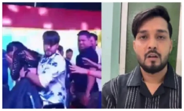 స్టేజీపై అసభ్యంగా తాకడంతో ఆగ్రహం! మహిళా కళాకారిణిని కోపంతో విసిరికొట్టిన ప్రముఖ గాయకుడు.. తప్పు ఎవరిది? వైరల్ వీడియోలు!!