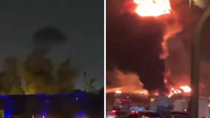 రియాద్లోని అమెరికా రాయబార కార్యాలయంపై ఇరాన్ డ్రోన్ల దాడి? మంటల్లో చిక్కుకున్న భవనం – వైరల్ వీడియోలు.