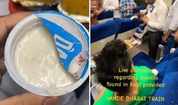 వందే భారత్ భోజనంలో పురుగులు: ఐఆర్సిటిసి (IRCTC) కి రూ. 10 లక్షలు, వెండర్కు రూ. 50 లక్షల జరిమానా విధించిన భారతీయ రైల్వేలు
