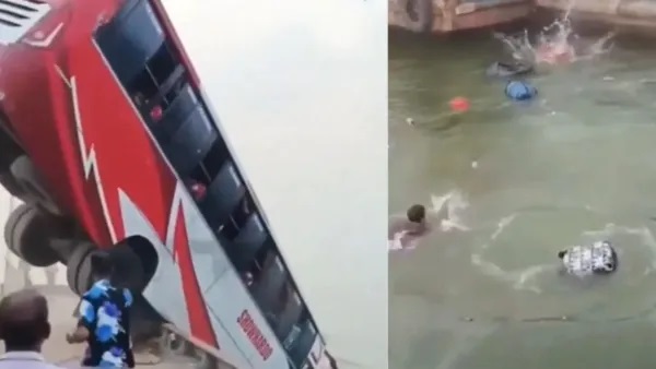 నదిలోకి దూసుకెళ్లిన బస్సు.. 23 మంది మృతి.. !