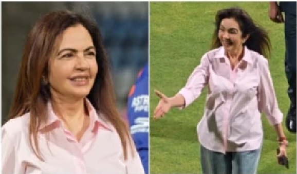 ఆడంబరమైన దుస్తులను పక్కన పెట్టి.. సింపుల్ షర్ట్, జీన్స్లో ముంబై ఇండియన్స్ జట్టును కలిసిన నీతా అంబానీ!