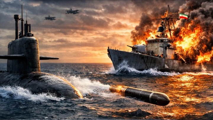 రెండవ ప్రపంచ యుద్ధం తర్వాత అమెరికా సంచలన దాడి: సముద్రంలో మునిగిపోయిన ఇరాన్ యుద్ధనౌక!