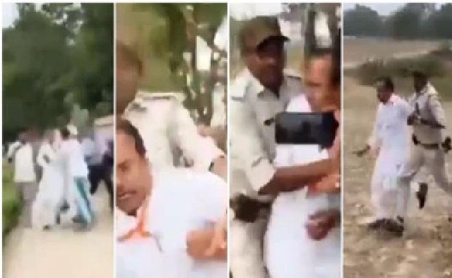 బెంగాల్: స్థానికుల చేతిలో దెబ్బలు తిన్న బీజేపీ అభ్యర్థి పరారయ్యాడు