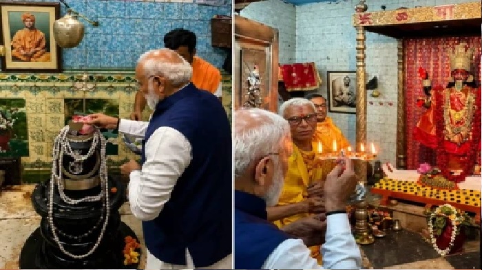 మాంసాహార ప్రసాదం నైవేద్యంగా పెట్టే ఆలయంలో ప్రధాని మోదీ ప్రార్థనలు; టీఎంసీకి పరోక్షంగా గట్టి సమాధానం