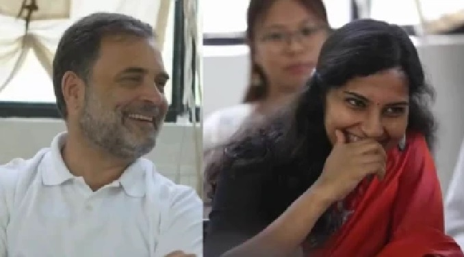రాహుల్ గాంధీ అడిగిన ప్రశ్నకు విద్యార్థిని ఊహించని సమాధానం; నవ్వుల్లో మునిగిపోయిన హాల్.. వైరల్ వీడియో!