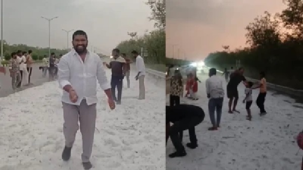 హైదరాబాద్‌లో మంచు కురుస్తోందా? మండుటెండల నడుమ వడగళ్ల వాన!