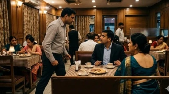 ఏడీవో తో కలిసి భార్య టీ తాగుతుండగా చూసిన భర్త; చెంపదెబ్బలు కొడుతూ హైవేపైకి ఈడ్చుకొచ్చిన వైనం!