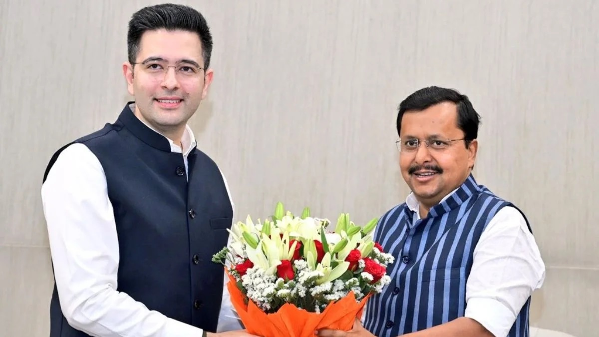 బీజేపీలో చేరిన రాఘవ్ చద్ధాకు తొలిరోజే ‘క్రమశిక్షణ’ పాఠం! ఆమ్ ఆద్మీ పార్టీ ఎంపీల విలీనానికి రాజ్యసభ చైర్మన్ ఆమోదం; పెరిగిన ఎన్డీయే బలం