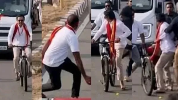 రీల్ లైఫ్ జేమ్స్ బాండ్.. రియల్ లైఫ్ ‘బోండాం’: పూల బంతిని చూసి విజయ్ పరార్.. సోషల్ మీడియాలో ట్రోల్స్ వర్షం!