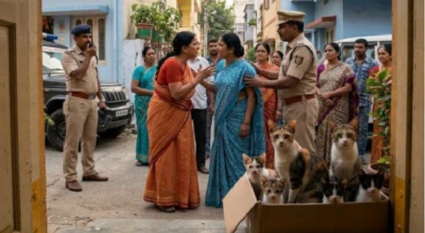 పిల్లి పిల్లల పంచాయితీ.. పోలీస్ స్టేషన్ మెట్లెక్కిన పక్కింటి గొడవ! ‘నీ పిల్లే మా పిల్లిని గర్భవతిని చేసింది’ అంటూ రచ్చ రచ్చ