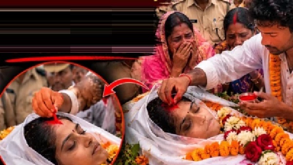 మరణం తర్వాత పెళ్లి! చితిపై పెట్టే ముందు మృతురాలి నుదుట సింధూరం దిద్దిన నిందితుడు