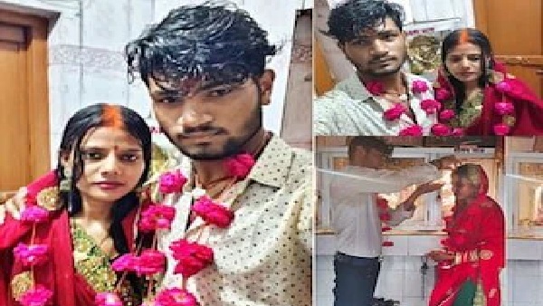 అత్త అందగత్తె, మేనల్లుడు హ్యాండ్సమ్.. ఇద్దరూ గుడికి వెళ్ళారు, భర్తకు ఫోటో పంపారు.. కన్నీరు మున్నీరైన భర్త!