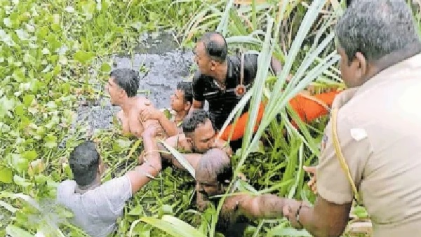 మేజిస్ట్రేట్ ముందు హాజరుపరుస్తుండగా నిందితుల పరారీ; కాలువలోని నాచు మొక్కల మధ్య దాక్కున్న నిందితుడిని పట్టుకున్న పోలీసులు!