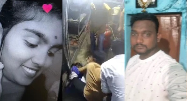 కెమెరాకు చిక్కిన దారుణం: తెలంగాణలో నడిరోడ్డుపై భార్యను కత్తులతో పొడిచి చంపిన భర్త
