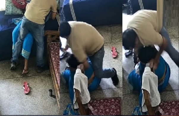 కెమెరాకు చిక్కిన దృశ్యం: హర్యానాలోని కర్నాల్లో దోపిడీ ప్రయత్నం.. వృద్ధురాలి గొంతు నులిమిన స్కూల్ వ్యాన్ డ్రైవర్