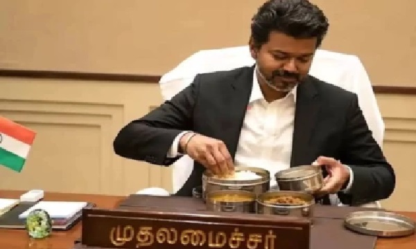 ఇటువంటి ముఖ్యమంత్రా? ఆశ్చర్యపోతున్న అధికారులు! మధ్యాహ్న భోజనంతో సచివాలయానికి వస్తున్న సీఎం విజయ్!!