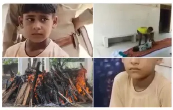 “ప్లీజ్.. మా అమ్మను నాకు ఇచ్చేయండి”.. వైద్యుల కాళ్లు పట్టుకుని ఏడ్చిన 7 ఏళ్ల బాలుడు.. గోండాలో జరిగిన విషాద ఘటన..!!