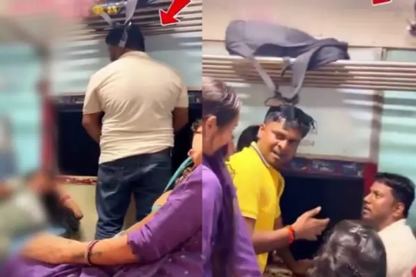 “నిద్రపోతున్న మహిళ ముఖంపై మూత్రం చల్లిన దుర్మార్గుడు” నడుస్తున్న రైల్లో ఘోరం.. నెటిజన్లను ఆగ్రహానికి గురిచేస్తున్న భయానక వీడియో..!!