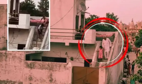 “తాతా నన్ను వదిలేయ్..!” అంటూ ఏడ్చిన చిన్నారి.. బలవంతంగా పైకి లాక్కెళ్లి మెట్లపై నుండి తోసేసిన తాత! పరుగెత్తుకొచ్చిన నానమ్మ.. షాకింగ్ వీడియో!