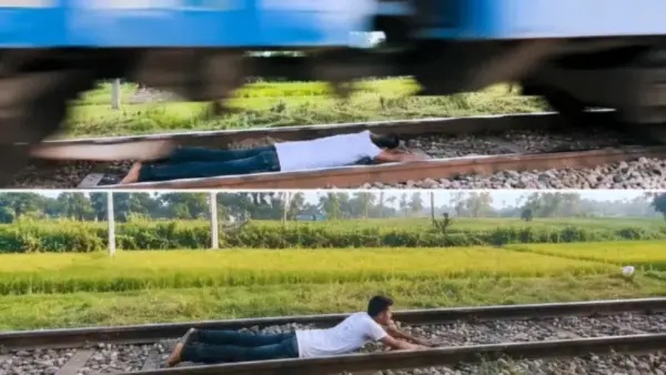 “ప్రాణం అంటే అంత చౌకైపోయిందా?”.. లైక్స్ కోసం దూసుకొస్తున్న రైలు కింద యువకుడి వికృత చేష్ట.. రైల్వే పోలీసులు షాకింగ్ వార్నింగ్.. వైరల్ వీడియో..!!!