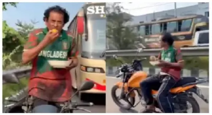 “బైకా? లేక కదిలే రాజప్రసాదమా?”.. నడిరోడ్డుపై వ్యక్తి విన్యాసాలు.. షాక్కు గురైన వాహనదారులు.. నెటిజన్ల మధ్య హీటెక్కిస్తున్న చర్చ..!!!