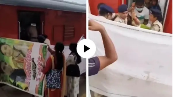 నడుస్తున్న రైలులో ఒకరు.. అంబులెన్స్లో మరొకరు.. డాక్టర్ లేకుండానే కవల పిల్లలకు జన్మనిచ్చిన మహిళ.. దేవుడిలా మారిన ప్రయాణికులు.. వీడియో వైరల్..!!