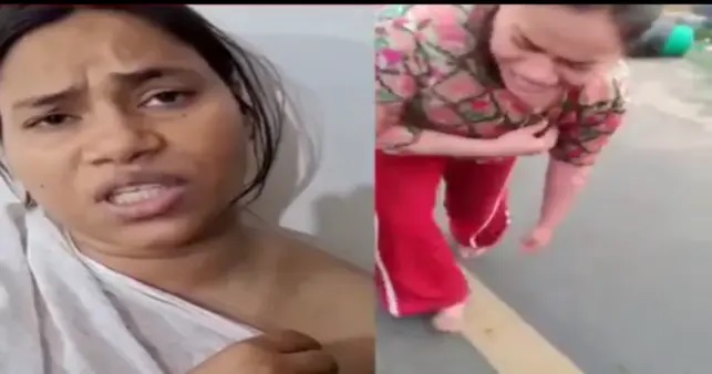 నడిరోడ్డుపై ఒంటిపై పడ్డ మరుగుతున్న వేడి నీరు.. పోలీసుల అత్యుత్సాహం వల్ల యువతికి ఘోర ప్రమాదం.. వీడియో వైరల్!