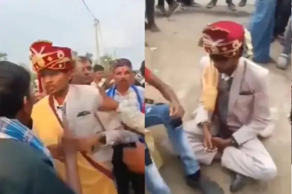 శీర్షిక: కనీసం నిలబడలేని స్థితిలో.. ఇక తాళి ఎలా కడతాడు? పెళ్లిరోజే ఇంతలా తాగితే ఎలా?  పెళ్లికూతురు  తీసుకున్న సంచలన నిర్ణయం.. షాకింగ్ వీడియో!!