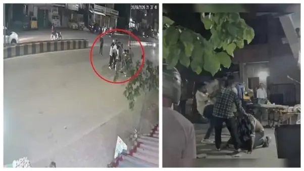 “ప్రేయసితో కారులో వెళ్తున్న పోలీస్..! “చిన్నగా తగిలితే ఇంత గొడవా”..? బైకులపై వచ్చి నడిరోడ్డుపై చితకబాదిన రౌడీ ముఠా. ప్రేయసి కళ్లెదుటే జరిగిన దారుణం.. షాకింగ్ వీడియో..!”