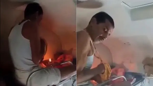 ఫస్ట్ శోభనం, నెక్స్ట్ హోమం.. ఇప్పుడు ఊదుబత్తి వెలిగించి పూజలు చేస్తున్నారు. అదీ కూడా ఏసీ భోగీలో. నడుస్తున్న రైలులో ప్రయాణికుల ప్రాణాలతో చెలగాటమాడిన వ్యక్తి. కొనసాగుతున్న వివాదం. వీడియో వైరల్.!!