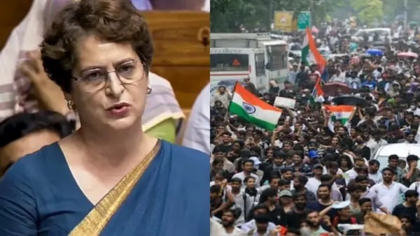 విద్యార్థులపై AK-47, కన్నీటి వాయువు, లాఠీఛార్జ్ ఎందుకు? వాళ్లేమైనా ఉగ్రవాదులా? ప్రియాంక గాంధీ ఆగ్రహం