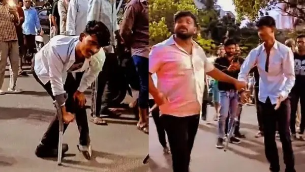 నడవడానికే కావడం లేదు.! చూస్తేనే చాలా జాలిగా ఉంది. నడిరోడ్డుపై భిక్షాటన చేసిన యువకుడు.. హఠాత్తుగా చుట్టుముట్టిన జనాలు. ఆ తర్వాత జరిగిన ట్విస్ట్.. భయంకరమైన కేడీ లా ఉన్నాడే.. షాకింగ్ వీడియో..!