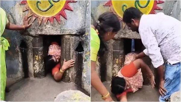 “36 ఏళ్ల వ్యక్తి మృతి”. అదే ఇడుక్కు పిళ్లయార్ కోవెల రాళ్ల మధ్య చిక్కుకున్న మహిళ. పోరాడి కాపాడిన భక్తులు. ప్రసిద్ధ తిరువణ్ణామలై ఆలయంలో జరిగిన సంచలన సంఘటన. దిగ్భ్రాంతి కలిగించే వీడియో..!!!