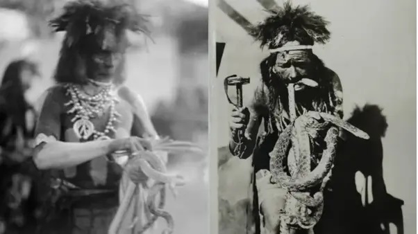 నోట్లో విషసర్పాలను కరుచుకుని వర్షం కోసం గిరిజనుల వింత నృత్యం.. చూసి మురిసిపోయిన అమెరికా మాజీ ప్రెసిడెంట్ రూజ్వెల్ట్!