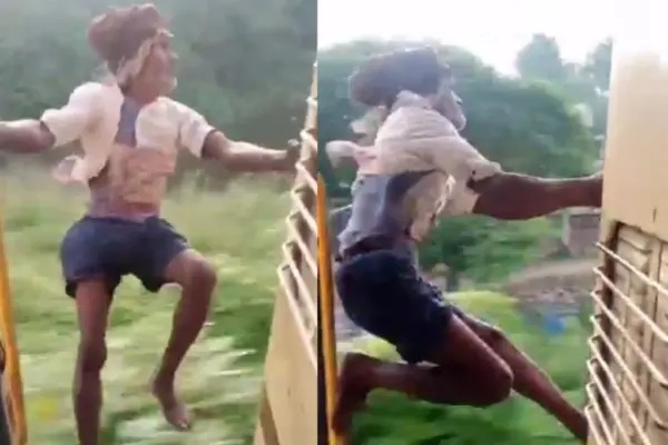 “ఈ వయసులో ఏంటి తాతా ఈ అరాచకం?”.. కదులుతున్న రైలులో మరణ భయాన్ని చూపించిన వృద్ధుడు.. నెటిజన్లు షాక్!
