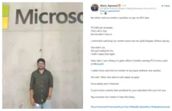 “ఏడాదికి ₹1.9 కోట్ల జీతం.. కానీ నా తల్లి చెప్పిన ఆ ఒక్క మాట!”.. మైక్రోసాఫ్ట్ ఇంజనీర్ పెట్టిన హృదయాల్ని కదిలించే పోస్ట్!