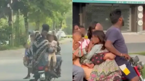 బైక్పై వెళ్తున్నారా లేక బస్సులోనా.? “నడిరోడ్డుపై 9 మందితో దూసుకుపోయిన బైక్”.. పాకిస్థాన్లో ఇంత దారుణమా.? తల తిప్పేసే వీడియో..!!