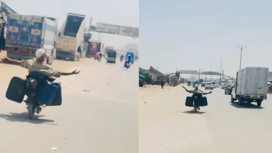 “ఏమిటిది.. గుండె ఆగిపోయినంత పని అయ్యింది!.. ఈ వయసులో ఇలాంటి స్టంటా?”.. నడిరోడ్డుపై బైక్‌తో ప్రమాదకర విన్యాసాలు చేసిన వ్యక్తి.. షాకింగ్ వీడియో..!!!