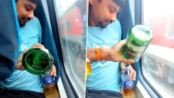 రైలు ఏసీ కోచ్‌లో మద్యం సేవిస్తున్న వ్యక్తుల వీడియో వైరల్, స్పందించిన రైల్వే సేవా
