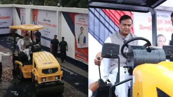 ‘సింఘం’లా రోడ్ రోలర్ ఎక్కిన సీఎం హిమంత బిశ్వ శర్మ! రూ. 472 కోట్ల విలువైన డ్రగ్స్ ధ్వంసం, వీడియో వైరల్