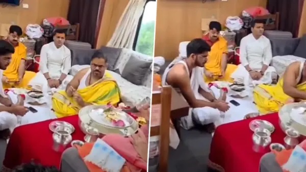 రైల్వే కోచ్లో పూజా కార్యక్రమం: ‘హనీమూన్ సూట్’ వివాదం తర్వాత మళ్ళీ చర్చనీయాంశమైన రైల్వే వీడియో!