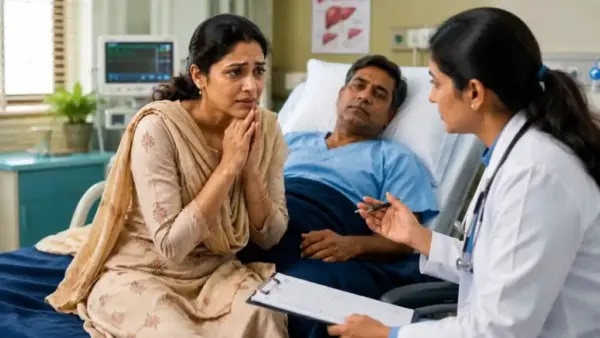 “జాలీగా తాగినందుకు ప్రాణాల మీదకే.. 30 ఏళ్లకే కాలేయ వ్యాధి!” – భర్త ప్రాణాలను కాపాడేందుకు భార్య పోరాటం!