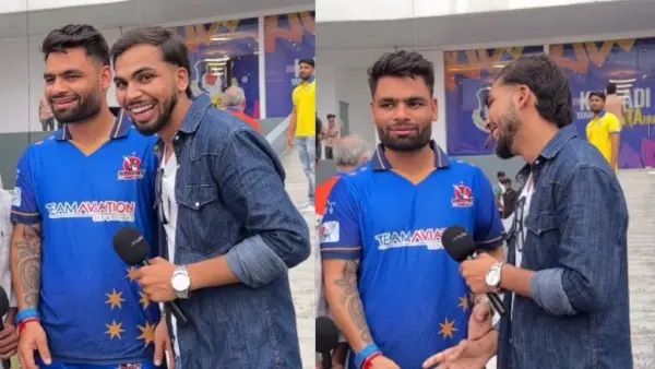 “ఐ లవ్ యూ!” నేనేమైనా నీ గర్ల్ఫ్రెండ్నా?! ఆ మాట వినగానే బిత్తరపోయిన రింకూ సింగ్… మైక్లో సూటిగా సెటైర్! నెట్టింట నవ్వులు పూయిస్తున్న వీడియో!