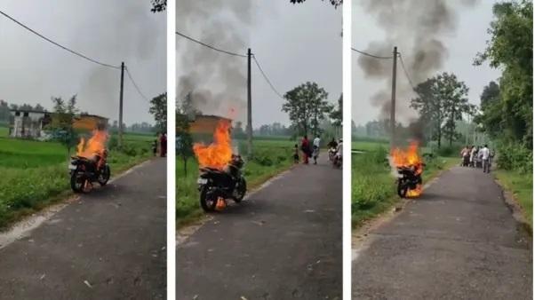 “ఒక్క స్వీట్ బాక్స్ సరిపోదు, ఇంకో బాక్స్ కావాలని అడిగిన భార్య”: అత్తారింటికి వెళ్లే దారిలో గొడవ.. చిన్న స్వీట్ కోసం బైక్నే తగలబెట్టిన భర్త.. ఏం విచిత్రం సార్ ఇది..!!