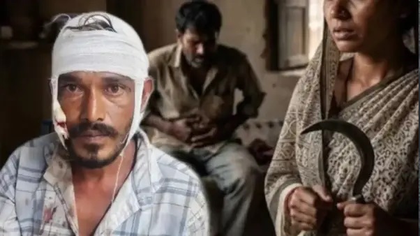 “ఛానెల్ మారిందనే కోపంతో నరికేసాను!”.. గొడవలో భర్తపైకి దూకిన భార్య.. దిగ్భ్రాంతి చెందిన స్థానికులు..!!!